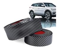 QIANAI 2 x Mudguard Widening, Universal Mudguard Rubber Profile Decorative Strips, Wheel Arch Widening Mudguard, Car Wheel Protection (1.5 m, Carbon Fibre)