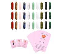 QianCannaor 30Pcs Pocket Hug Crystal Stone Gift Set - Bulk Mini Thoughtful Gifts for Friends, Coworkers & Family - Emotional & Inspirational Support, Encouragement, Valentine’s, Office (Wand 30Pcs)