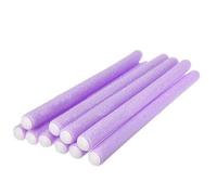 QIANCHAOJI Hair Rollers 10pcs Colorful Sponge Curling Iron Set Universal Perm Bar Pearl Cotton Eva Hair Curler(Purple)