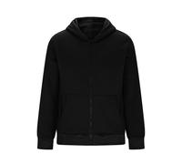 QIANCOME Men's Backpack Hoodies Cargo Full Zip Sweatshirts for Men Tactical Long Sleeve Tops with Pocket Bookbag Outfits Jacket Casual Solid Jumpers Coat Travel Campus Daily Hiking A Black M