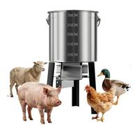 QianCruxtacy Electric Poultry Feed Grinder, 200W Animal Vegetable Chopper with High-Performance Pure Copper Brushless Motor, Rapidly Shreds Fresh Grass, Straw, Coarse Root Stem Based Fodder