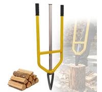 QianCruxtacy Inertial Handheld Firewood Splitter A | with Smooth Square Stainless Steel Pole, Perfect for Firewood, Kindling, Fireplaces, Camping, Farm, Garden, and Outdoor Use