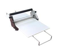 QianCruxtacy Manual Folding Dough Sheeter, Manual Dough Sheeter, Folding Dough Rolling Machine, For Bakery Pizza, Croissants, Pastry, With Adjustable Thickness, Stainless Steel Type300