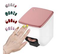 QianCruxtacy Portable Mobile Nail PrinterIntelligent 3D Nail Art Printer, Effortless Custom Manicure from Your Photo Album, Fast Drying, White and Pink Color Options for Beauty Care