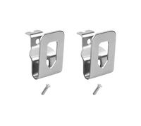 QianDanS 2 Pcs Replacement Belt Hooks, Stainless Steel Power Tool Waist Buckles, Drill Belt Hooks Compatible with Dewalt 20V Drills Tools (Silver)