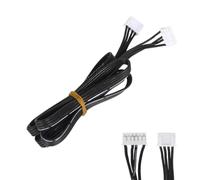 QianDanS 3D Printer Stepper Motor Extension Cable, 100cm Extruder Motor Extended Cable for Ender3 V2 & CR10, 3D Printer Accessory (Black)