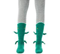 Qianderer Funny Animal Socks for Women Novelty Alligator Floor Socks Christmas Creative 3D Knit Sock Shark Socks Winter Crocodile Socks (Bb Alligator Green, One Size)