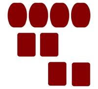 Qianeffort Dash Cam Sticky Pads for Nextbase,8Pcs Dash Cam Sticky Pad,3m Double Sided Sticky Pads for Action Cameras Dashcams(Red)