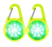 QianFan Dog Collar Light - Clip on Light Up Dog Collars, LED Safety Light for Dog Walking Hiking Running Jogging (Green)