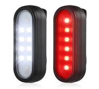 QianFan Running Light for Runners - 2 Pack Clip on Torch, Rechargeable Hands Free Safety Walking Lights for Night Running Camping Hiking