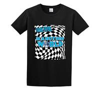 QIANFANGHUI Cheap Trick in Another World Vintage T Shirt for Men Black XXL