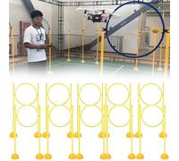 Qiang Drone Racing League Obstacle Course - 2 Different Hoop Sizes, Portable Game Loop Gate,Any Combination Professional Training Set,Perfect for Indoor/Outdoor Model Aircraft Competition