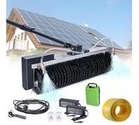 Qiang Electric Solar Roller Brush Cleaning Tool,Extendable Aluminum Pole,Powered by a lithium battery,High-Cleaning Power for Solar Panels,Windows,Greenhouses & Outdoor 7.5M/24FT