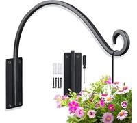 Qiang Ni Bird Feeders Hanging Brackets (16 Inches) More Stable and Sturdy Hanging Basket Brackets, Outdoor Bird Feeder Hooks