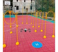 Qiang Professional RC Drone Racing Obstacle Course - Portable Game Loop Gate,2 Hoop Sizes, Any Combination Training Set,for Competition FPV Racing & Model Aircraft Practice Lovers