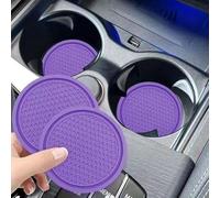 QIANGFAFA 4 PCS Car Cup Coaster Vehicle Holder Insert Coaster for Volkswagen Caddy III 2003-2021, Anti-Slip Shockproof Car Coasters for Cup Holders Insert Coaster,E