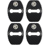 QIANGFAFA 4 Pcs Car Door Lock Cover for MG HS Trophy 2024 2025, Door Latch Protective Pad Lock Protector Shock Absorption Silent Guards Car Accessories,Black-B