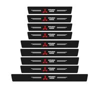 QIANGFAFA 9 Pcs Car Door Sill Protector for Mitsubishi Triton V Club Cab Pick Up 2019-2023, Threshold Protection Sticker Steps Scuff Plate Cover Trunk Kick Plate Car Accessories