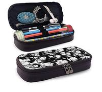 QiangQ Jirou Kyoka Leather Pencil Case, High Capacity Student Stationery Bag, Pencil Case, Portable Pencil Case for School and Office Supplies