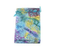 QIANHAILIZZ 100 Pack Colorful Tree Organza Jewelry Gift Pouch Candy Pouch Drawstring Wedding Favor Bags (Turquoise, 5 x 7 inch)