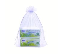 QIANHAILIZZ 50 Pack 12 x 16 Inch Drawstring Jewelry Gift Organza Bags Plant Covers Plants Protection Bag D5B (A-LILAC)