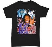 QIANHANTANG Playboi Carti Unisex 100% Cotton Short-Sleeve T-Shirts Black L