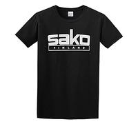 QIANHANTANG Sako Rifles Oy Firearm Unisex 100% Cotton Short-Sleeve T-Shirts Black L