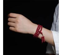 Qianhongore 108 Bracelets Fidelity High Purity Fully Transparent Birth Year Men And Women Multi-Circle