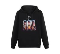 QIANJIAOMEN Ajr The Click Tour Men's Hoodies Pullover Hoody Black Unisex Sweatershirt M