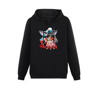 QIANJIAOMEN Gremlins Men's Hoodies Pullover Hoody Black Unisex Sweatershirt S