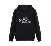 QIANJIAOMEN The Maze Runner Men's Hoodies Pullover Hoody Black Unisex Sweatershirt S