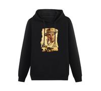 QIANJIAOMEN The Wild Bunch Movie 1969 Most Bloody Movie Men's Hoodies Pullover Hoody Black Unisex Sweatershirt XL