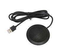 Qianjyvous Conference Microphone Omnidirectional Microphone 360° Pickup with Noise Reduction and Nonslip Base for Online Meetings, Video Calls, Remote Work and Gaming