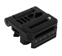 Qianjyvous L Shaped Quick Release Plate, Camera Vertical Handle Bracket with 1/4in and 3/8in Screw Holes, Foldable Aluminum Alloy Ball Head Tripod Plate for Portrait Landscape