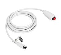 Qianjyvous Nurse Call Cord Station Universal Replacement Emergency Push Button Cable with Large DIN 8 Pin Connector, Red Alert Button and Clip for Hospital Nurse Stations, Care