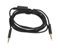 Qianjyvous Replacement Sound Cable for Logitech ASTRO A10 A40 A40 TR Gaming Headset, 2M Braided Nylon 3.5mm TRRRS to TRRS Cable with In - Line Silent Mic for PC Laptop (Black)