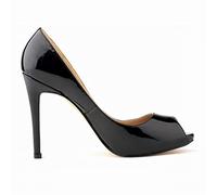 QIANKUN Platform Wedding Shoes Summer Sexy Ladies Open Toe High Heels Sandals Open Toe High Heels-black,9