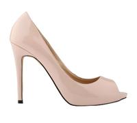 QIANKUN Platform Wedding Shoes Summer Sexy Ladies Open Toe High Heels Sandals Open Toe High Heels-nude,8.5