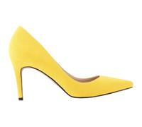 QIANKUN Sexy High Heels Women's High Heels Fashion Pointed Toe Women's Shoes Elegant Black Red Work Wedding High Heels Plus Size-yellow,35