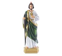 QIANLING Saint Judas Statue 8.5 Inch Resin Colorful Religious Gift Suitable for Religious and Believers to Pray at Home, Collect Statues Decoration