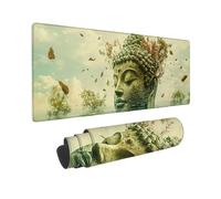 QIANLUOO Gaming Mouse mat/Large Mouse Pad 800 x 300 x 3mm | XXL Mousepad | Desk Mat | Improved Precision and Speed | Rubber Base for Stable Grip on Smooth Surfaces | Table Pad, 80 x 30cm (Zen) z-75