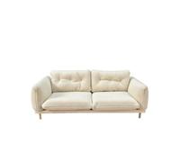 Qianly 1/12 Miniature Sofa with Cushions Low-Profile Dollhouse Sofa Compact Dollhouse Couch for Diorama Builders, Off-white