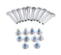 Qianly 1 Set Screw Replacement Accessories Inline Nut Nail Silver, Silver, 31mm