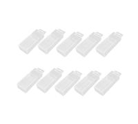 Qianly 10 Pieces Drill Bit Storage Box, Drill Bit Case, Telescopic Twist Drill Box Countersink Drill Bit Storage Container, 7.6mm 13mm