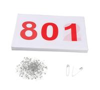 Qianly 100 Pieces Race Bibs Athletic Bibs Running Bibs Track And Field Polyester Pongee Reusable Suitable for School Sports Day, 801 to 900