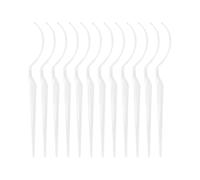 Qianly 12-Piece Eyelash Display Stick Holder Display Tool Made of PP Conveniently Portable for Home Makeovers, Clear