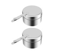 Qianly 2 Pieces Burner Chafer Canned Chafing Dish Fuel Cans Chafer Wick Fuel Holder for Buffet Server Food Warmer Party Supplies