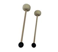 Qianly 2 Pieces Mallet Sound Bowl Mallet Wooden for Stretching, White and black