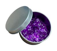 Qianly 25x D4 Die 4 Sided Dice Collection Acrylic Polyhedral Dice Set Multisided Dice for Theme Parties Role Play Game, Violet