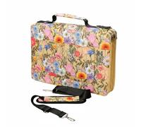 Qianly 288 Slot Pencil Case Multiple Compartments Large Capacity Pencil Case Zipper Large Capacity Zippered Pen Holder for Students, Artists, School, Yellow